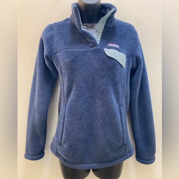Patagonia Navy Snap T fleece pullover size XS - Picture 4 of 11
